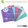 disposable PE coated PP SMS SMMS medical lab coats with knitted cuff and collar and difference size